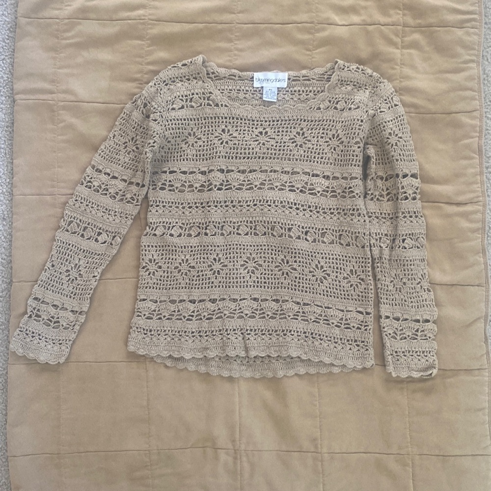 Crochet top unlined